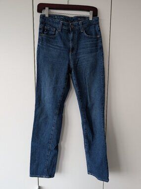 AG Adriano Goldschmied Saige High-Rise Straight Jeans Dark Wash Size 26
